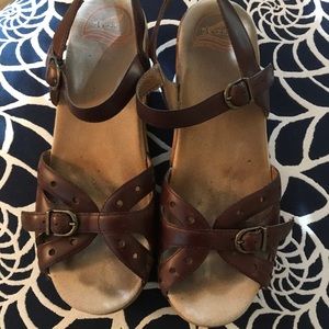 Dansko Brown Leather Sandals